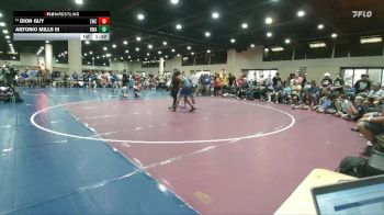 132 lbs Quarterfinal - Antonio Mills III, Roundtree Wrestling Academy vs Dion Guy, Elevate Wrestling Club