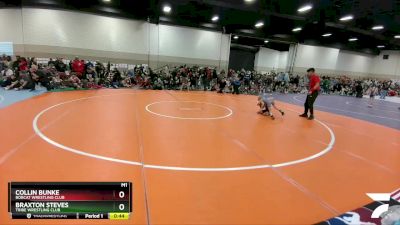 45-48 lbs Round 3 - Braxton Steves, Tribe Wrestling Club vs Collin Bunke, Bobcat Wrestling Club