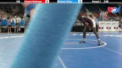 182 lbs rr1 Armani Robinson Ohio vs. Michael Pixley Missouri