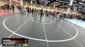 74 lbs Champ. Round 1 - Baylen Gongora, Wildcat Wrestling Club vs Luca Pavia, Sunkist Kids Monster Garage