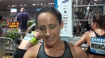 Shannon Rowbury talks importance of positioning after 4th place finish in 3k at 2012 Herculis Monaco