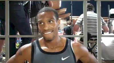 Maurice Mitchell after open 200 and 4x1 at 2012 Herculis Monaco