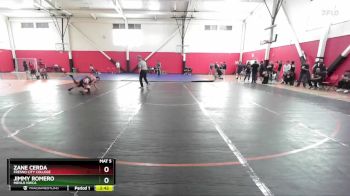 125 lbs Quarterfinal - Zane Cerda, Fresno City College vs Jimmy Romero, Menlo NWCA