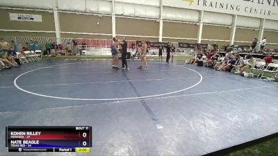 190 lbs Round 4 (6 Team) - Kohen Rilley, Montana vs Nate Beagle, Texas Red