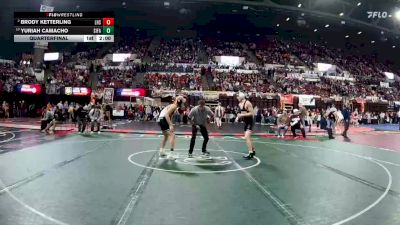 A - 126 lbs Quarterfinal - Yuriah Camacho, Sidney / Fairview vs Brody Ketterling, Lockwood (Billings)