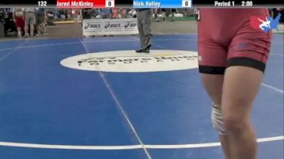 132 lbs round-8 Jared McKinley Indiana vs. Nick Kelley New York