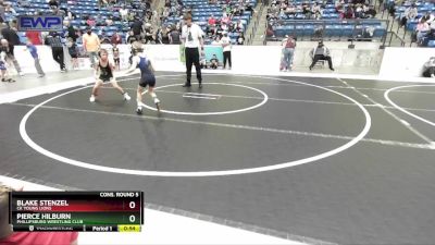 55 lbs Cons. Round 5 - Pierce Hilburn, Phillipsburg Wrestling Club vs Blake Stenzel, CK Young Lions