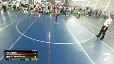 115 lbs Cons. Semi - Max Wiberg, Bear River Wrestling Club vs Bryson Christenson, Ravage