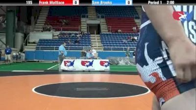 195 lbs round-5 Frank Mattiace New Jersey vs. Sam Brooks Illinois