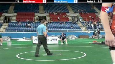 170 lbs round-7 Brett Harner Pennsylvania vs. Micah Barnes Minnesota