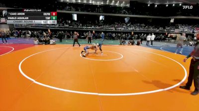 6A 132 lbs Champ. Round 1 - Caio Aron, Conroe Woodlands College Park vs Pablo Aguilar, Temple