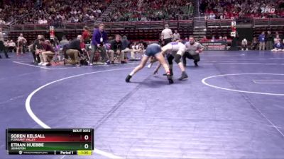 3A-113 lbs Champ. Round 1 - Soren Kelsall, Pleasant Valley vs Ethan Huebbe, Johnston