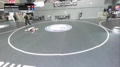 62 lbs Champ. Round 1 - Gisele Espinosa, Yucaipa Thunder Wrestling Club vs Nixxyn Simpson, Tracy Wrestling Club