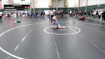 126 lbs Cons. Round 2 - Kysen Mills, Kearney Matcats vs Skylen Teague, Torrington Wrestling Club