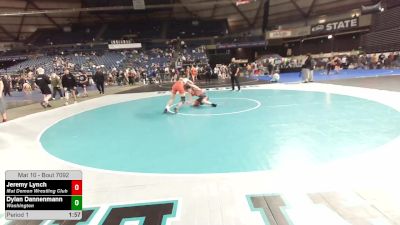 126 lbs Champ. Round 3 - Jeremy Lynch, Mat Demon Wrestling Club vs Dylan Dannenmann, Washington