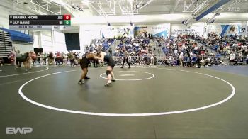 190 lbs 5th Place Match - Lily Davis, Washburn Rural vs Shalina Hicks, Junction City