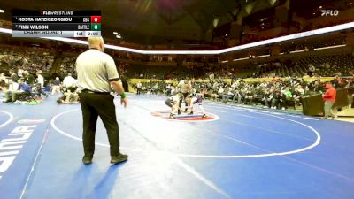 106 Class 4 lbs Champ. Round 1 - Kosta Hatzigeorgiou, Christian Brothers College vs Finn Wilson, Battle