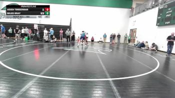 190 lbs Cons. Round 2 - Miles Bray, War Eagle Wrestling vs Aiden Timberman, St. Louis