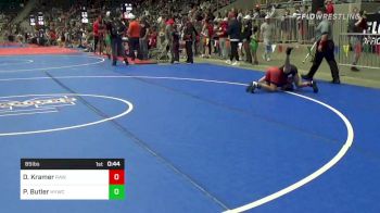 85 lbs Quarterfinal - Drake Kramer, RAW vs Preston Butler, Hilldale Youth Wrestling Club