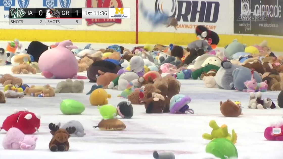 It's Teddy Bear Toss Season!
