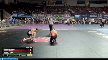 D 1 157 lbs Cons. Round 4 - Oren Russell, Denham Springs vs Gabe Cuba, Catholic - B.R.