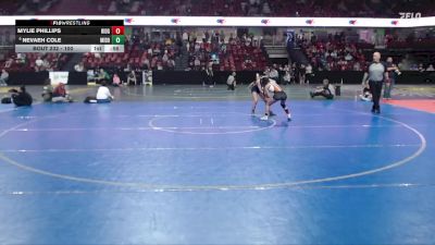 100 lbs Cons. Round 2 - Nevaeh Cole, Middleton vs Mylie Phillips, Ridgevue