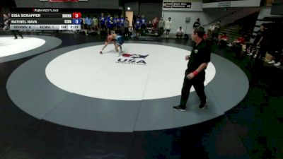113 lbs Eisa Scrapper, SDIKWA - San Diego-Imperial Kids Wrestling Association vs Nathiel Nava, KCWA - Kern County Wrestling Association