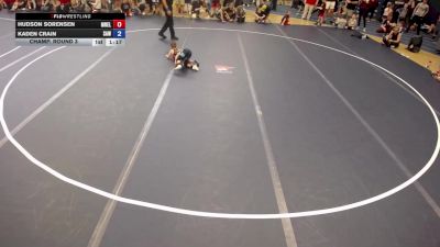 Champ. Round 3 - Hudson Sorensen, MN Elite vs Kaden Crain, Stillwater Area Wrestling