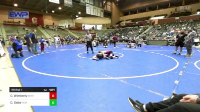 103 lbs Rr Rnd 1 - Chad Wimberly, Benton Parks Youth Wrestling vs Charlie Gaba, Mighty Bluebirds Wrestling