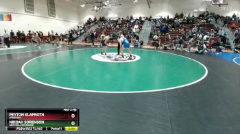 165 lbs Champ. Round 2 - Nikoah Sorenson, Greybull/Riverside vs Peyton Klaproth, Shoshoni
