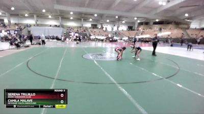 100 lbs Round 3 - Camila Malave, Seymour Youth Wrestling vs Serena Trujillo, Bison Takedown Club