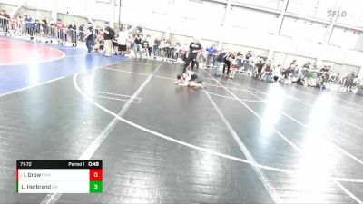 71-72 lbs Round 1 - Irini Grow, Priest River WC vs Landon Herbrand, Cruiser WC