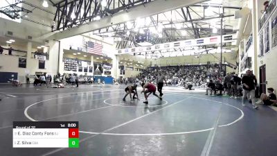 160 lbs Round Of 32 - Emilio Diaz Conty Fonseca, St. Joe's Prep vs Zander Silva, Christian Brothers Academy