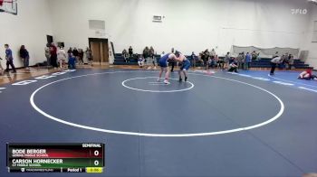 215 lbs Semifinal - Bode Berger, Gering Middle School vs Carson Hornecker, CY Middle School