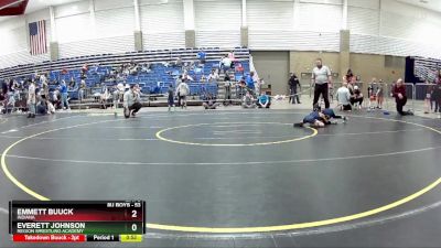 53 lbs Cons. Semi - Emmett Buuck, Indiana vs Everett Johnson, Region Wrestling Academy