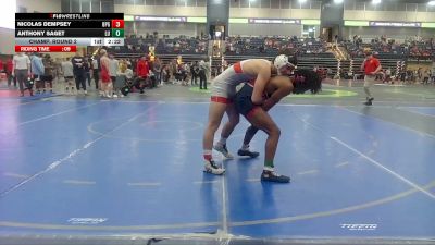 157 lbs Champ. Round 2 - Anthony Saget, Liberty U vs Nicolas Dempsey, Unattached Montevallo
