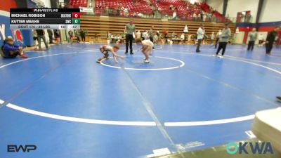 80 lbs Consolation - Michael Robison, Skiatook Youth Wrestling 2022-23 vs Kutter Means, Salina Wrestling Club
