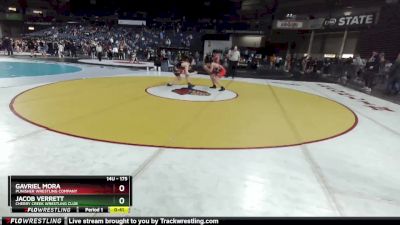 175 lbs Semifinal - Gavriel Mora, Punisher Wrestling Company vs Jacob Verrett, Cherry Creek Wrestling Club