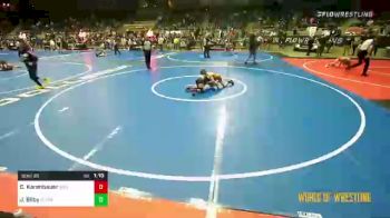 73 lbs Rd Of 32 - Chase Karenbauer, Bad Karma vs James Bilby, South Central Punisher Wrestling Club