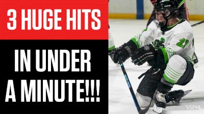 3 Huge Hits In Under A Minute | USPHL Elite