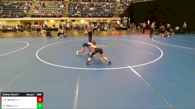 5th - 6th grade - 67 Champ. Round 1 - Colson Clark, Iowa vs Hudson Burns, Sebolt Wrestling Academy