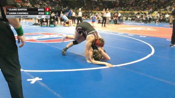 170 Class 1 lbs Cons. Semi - Claire Barton, Maysville vs Launa Cantrell, Potosi