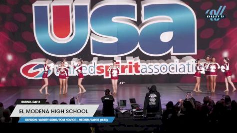 El Modena High School - Varsity Song/Pom Novice -- Medium/Large (8-23) [2023 Varsity Song/Pom Novice -- Medium/Large (8-23) Day 2] 2023 USA Spirit & Junior Nationals/Collegiate Championships