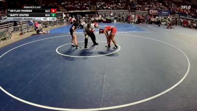 G 132 lbs Champ. Round 2 - Skylah Thomas, Haughton Girls vs Matty Stutes, Acadiana Girls