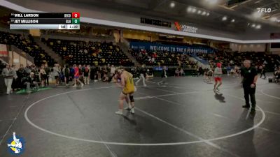 144 lbs 15th Place Match - Will Larson, Decorah vs Jet Millison, Basehor-Linwood HS