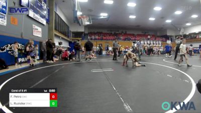 58-61 lbs Consi Of 8 #1 - Frank Petro, Cowboy Wrestling Club vs Lukas Ruzicka, El Reno Wrestling Club