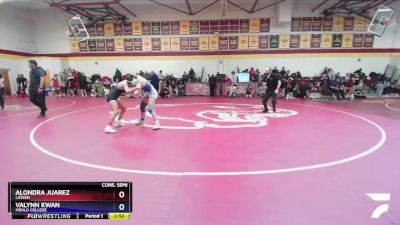 138 lbs Cons. Semi - Valynn Kwan, Menlo College vs Alondra Juarez, Lassen