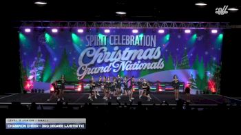 Champion Cheer - 3rd Degree (Justin TX) [2025 L3 Junior - Small] 2025 Spirit Celebration Christmas Grand Nationals