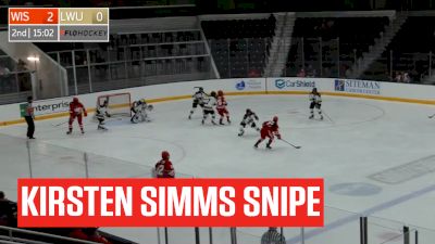 Wisconsin Badgers Sophomore Kirsten Simms Makes An Incredible Move And Shot For Goal