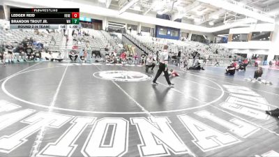 45 lbs Round 2 (4 Team) - Ledger Reid, Santas Misfits vs Brandon Trout Jr., Western Nebraska